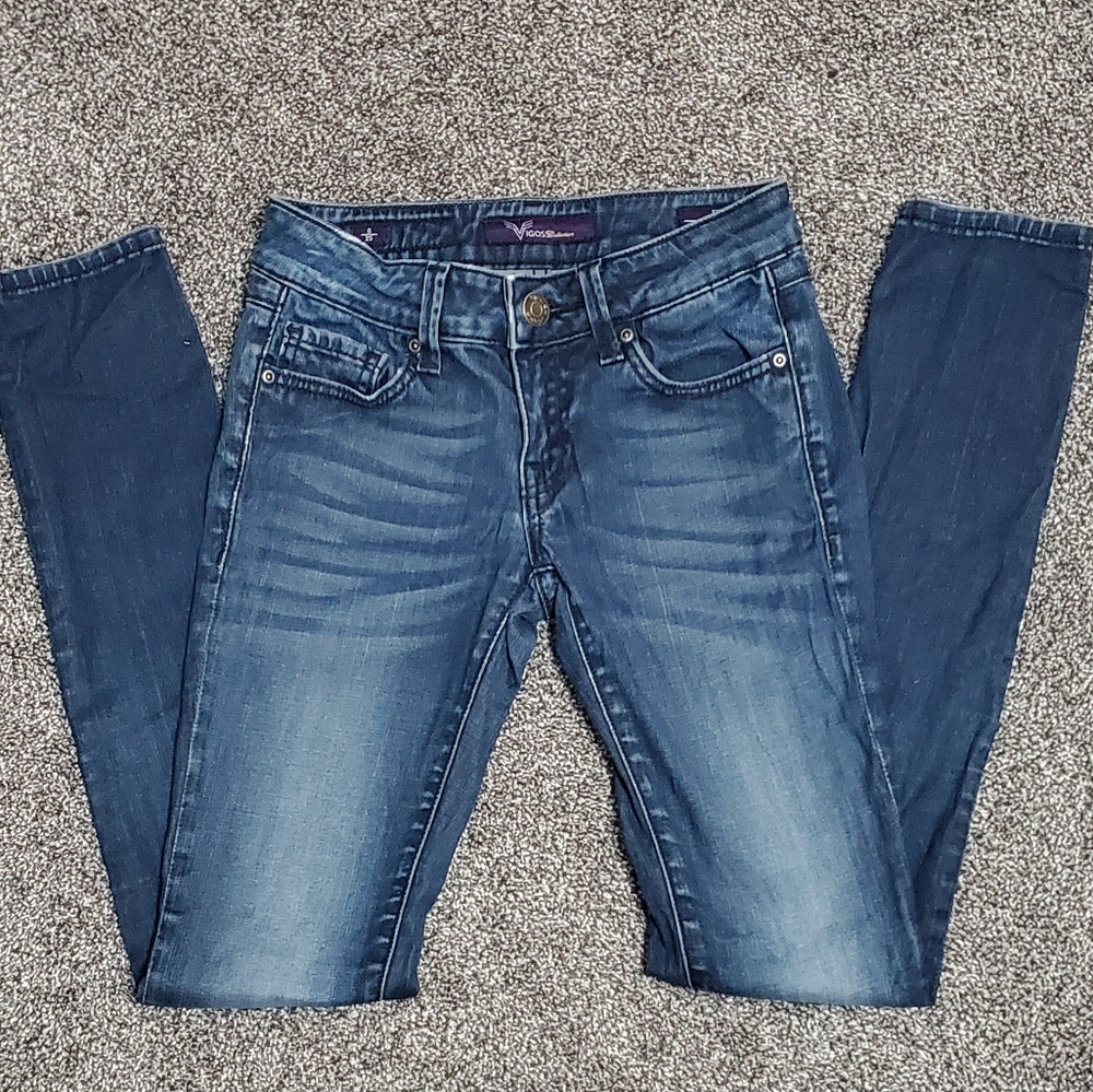 Vigoss dark wash skinny jeans size 0
